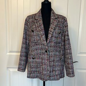 NWT Multi color tweed blazer